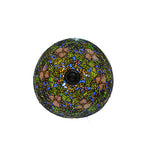 Meyda Tiffany Trillium and Violet Inverted Pendant - Stained Glass Trillium and Violet Inverted Pendant Bottom View