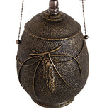 Meyda Tiffany Pinecone Ridge Table Lamp - Stained Glass Pinecone Ridge Table Lamp Base Closeup