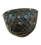 Meyda Tiffany Variegated Fishscale Wall Sconce - Stained Glass Variegated Fishscale Wall Sconce Turned Off
