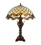 Meyda Tiffany Jeweled Katherine Table Lamp - Stained Glass Jeweled Katherine Table Lamp Bulb View