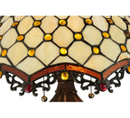 Meyda Tiffany Jeweled Katherine Table Lamp - Stained Glass Jeweled Katherine Table Lamp Shade Closeup