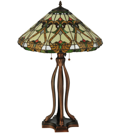 Meyda Tiffany Middleton Table Lamp - Stained Glass Middleton Table Lamp Turned Off