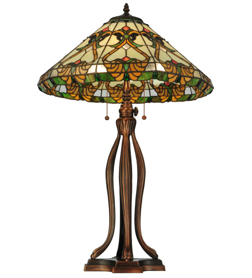 Meyda Tiffany Middleton Table Lamp - Stained Glass Middleton Table Lamp Upward view
