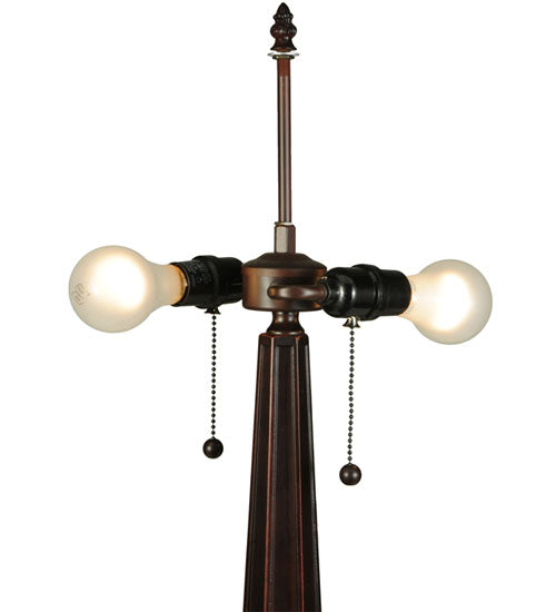 Meyda Tiffany Peaches Table Lamp - Stained Glass Peaches Table Lamp Light Fixture