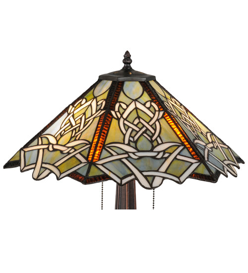 Meyda Tiffany Glasgow Table Lamp - Stained Glass Glasgow Table Lamp Shade