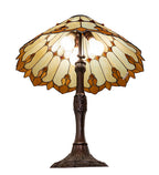 Meyda Tiffany Nouveau Cone Table Lamp - Stained Glass Nouveau Cone Table Lamp Bulb View