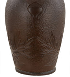 Meyda Tiffany Golden Acorn Table Lamp - Stained Glass Golden Acorn Table Lamp Base Closeup