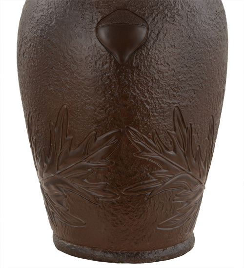 Meyda Tiffany Golden Acorn Table Lamp - Stained Glass Golden Acorn Table Lamp Base Closeup