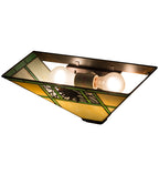 Meyda Tiffany Pinecone Ridge Wall Sconce - Stained Glass Pinecone Ridge Wall Sconce Bulb View