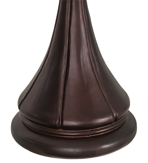 Meyda Tiffany Hanging Head Dragonfly 18" Accent Lamp - Stained Glass Hanging Head Dragonfly 18" Accent Lamp Base Closeup
