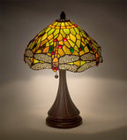Meyda Tiffany Hanging Head Dragonfly 18" Accent Lamp - Stained Glass Hanging Head Dragonfly 18" Accent Lamp Room Setting