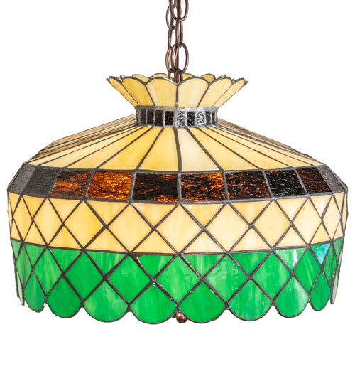 Meyda Tiffany Green 32" Billiards Lamp - Stained Glass Green 32" Billiards Lamp Shade