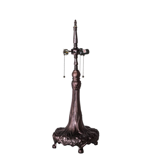 Meyda Tiffany Cabbage Rose Table Lamp - Stained Glass Cabbage Rose Table Lamp Base