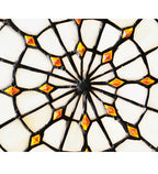 Meyda Tiffany Fleur-de-lis Art Glass Window - Small - Stained Glass Fleur-de-lis Art Glass Window - Small Closeup