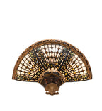 Meyda Tiffany Fleur-de-lis Art Glass Wall Sconce - Large - Stained Glass Fleur-de-lis Art Glass Wall Sconce - Large Bottom View