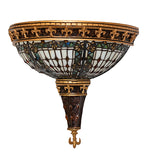 Meyda Tiffany Fleur-de-lis Art Glass Wall Sconce - Large - Stained Glass Fleur-de-lis Art Glass Wall Sconce - Large Turned Off