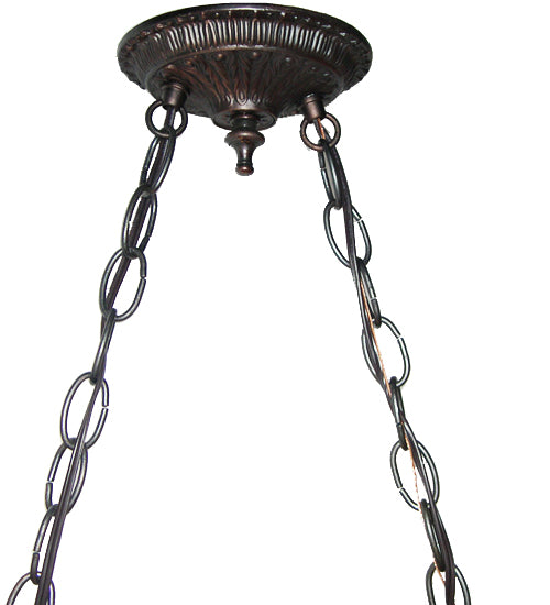Meyda Tiffany Navajo Mission Oblong Pendant - Stained Glass Navajo Mission Oblong Pendant Full Base