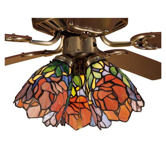 Meyda Tiffany Orange Iris Fanlite Shade