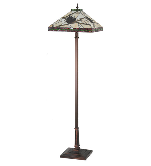 Meyda Tiffany Pinecone Mission Floor Lamp
