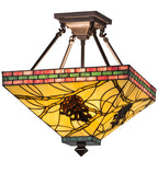 Meyda Tiffany Pinecone Mission Inverted Pendant