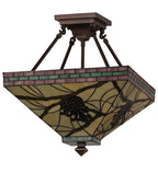 Meyda Tiffany Pinecone Mission Inverted Pendant