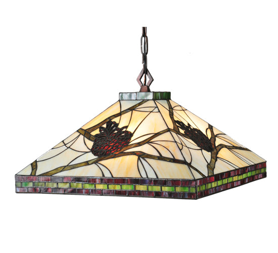 Meyda Tiffany Pinecone Mission Pendant Lamp