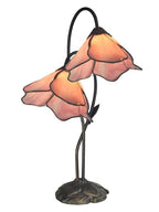 Dale Tiffany Poelking Pink Lilies Table Lamp