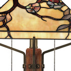 Quoizel Grove Park Table Lamp - Stained Glass Grove Park Table Lamp Shade Closeup