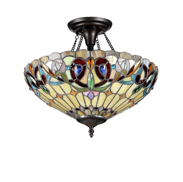 Chloe Serenity Semi-Flush Ceiling Lamp