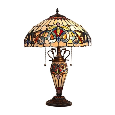 Chloe Serenity Victorian Double-Lit Table Lamp
