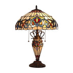 Chloe Serenity Victorian Double-Lit Table Lamp