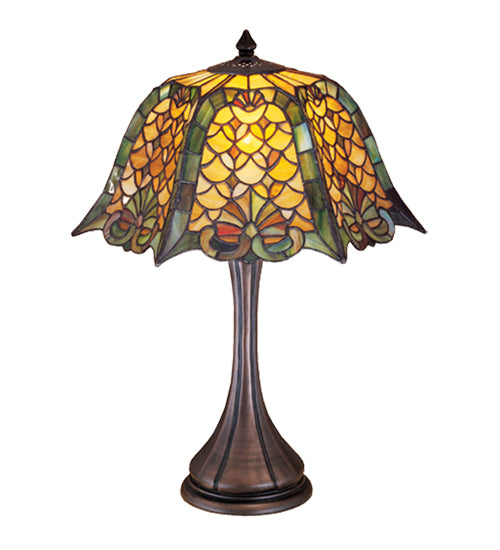 Meyda Tiffany Shell and Diamond Table Lamp