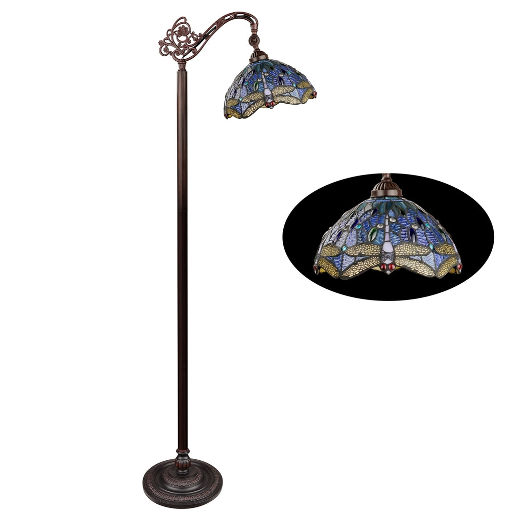 Dragonflies: Chloe Sunniva Dragonfly-Style Floor Lamp