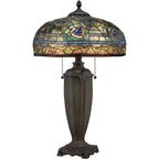 Quoizel Lynch Table Lamp - Stained Glass Lynch Table Lamp