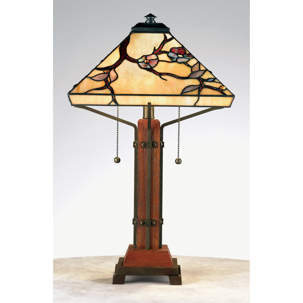 Quoizel Grove Park Table Lamp - Stained Glass Grove Park Table Lamp