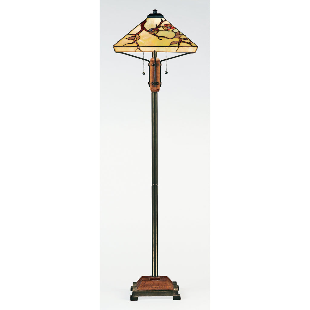 Quoizel Grove Park Floor Lamp - Stained Glass Grove Park Floor Lamp