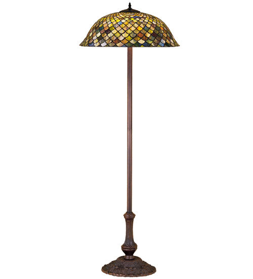 Meyda Tiffany Variegated Fishscale Floor Lamp