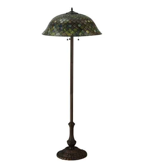 Meyda Tiffany Variegated Fishscale Floor Lamp