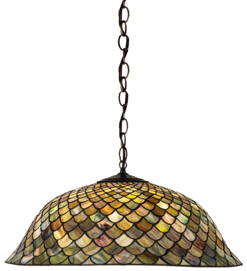 Meyda Tiffany Variegated Fishscale Pendant Lamp