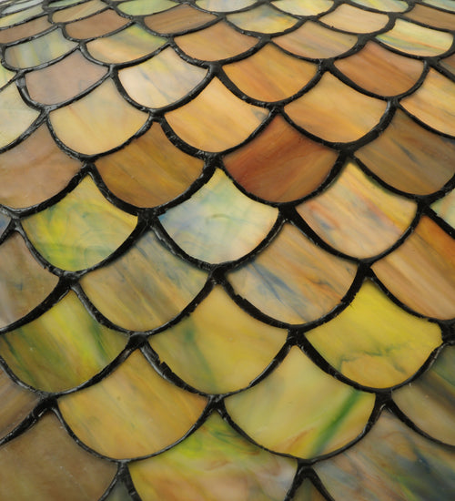 Meyda Tiffany Variegated Fishscale Pendant Lamp