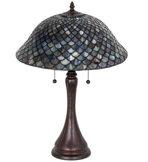 Meyda Tiffany Variegated Fishscale Table Lamp
