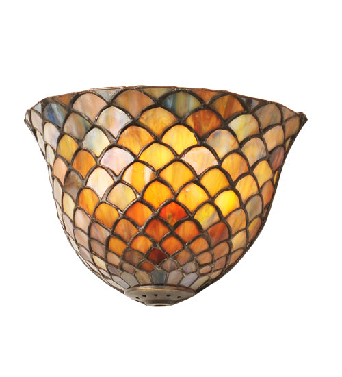 Meyda Tiffany Variegated Fishscale Wall Sconce