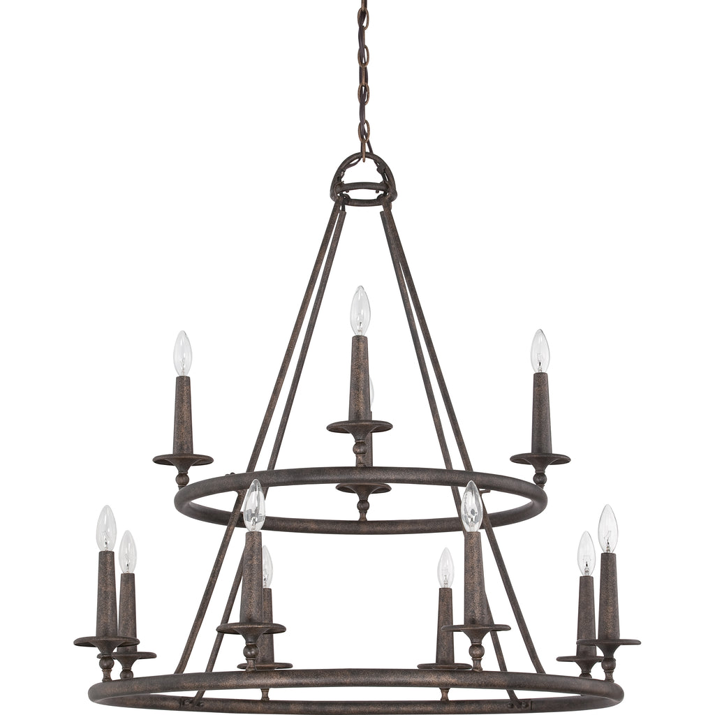 Quoizel Voyager Chandelier, 12 - Candle