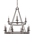 Quoizel Voyager Chandelier, 12 - Candle