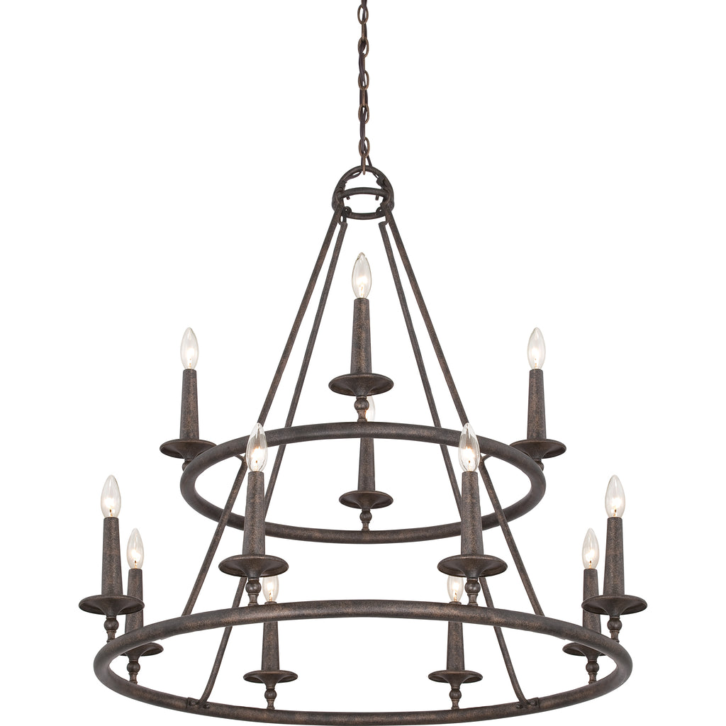 Quoizel Voyager Chandelier, 12 - Candle