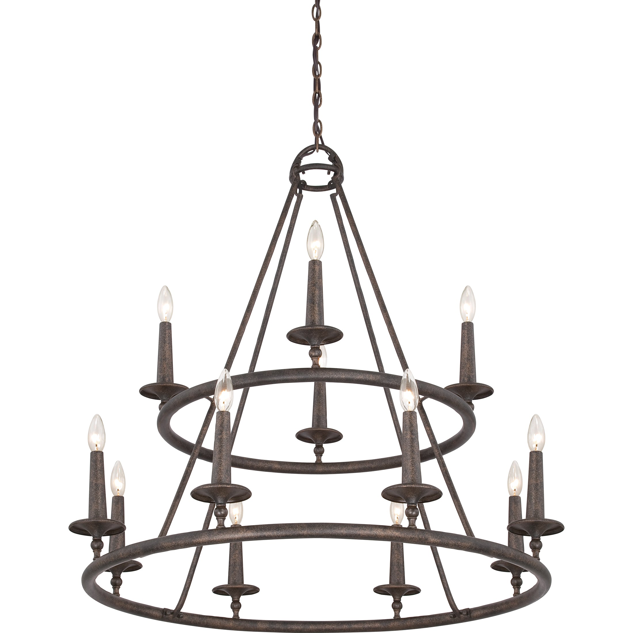 Quoizel Voyager Chandelier, 12 - Candle