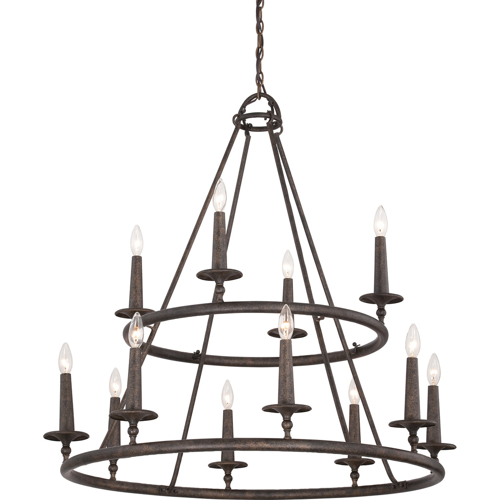 Quoizel Voyager Chandelier, 12 - Candle