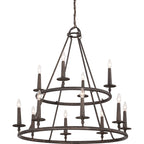 Quoizel Voyager Chandelier, 12 - Candle