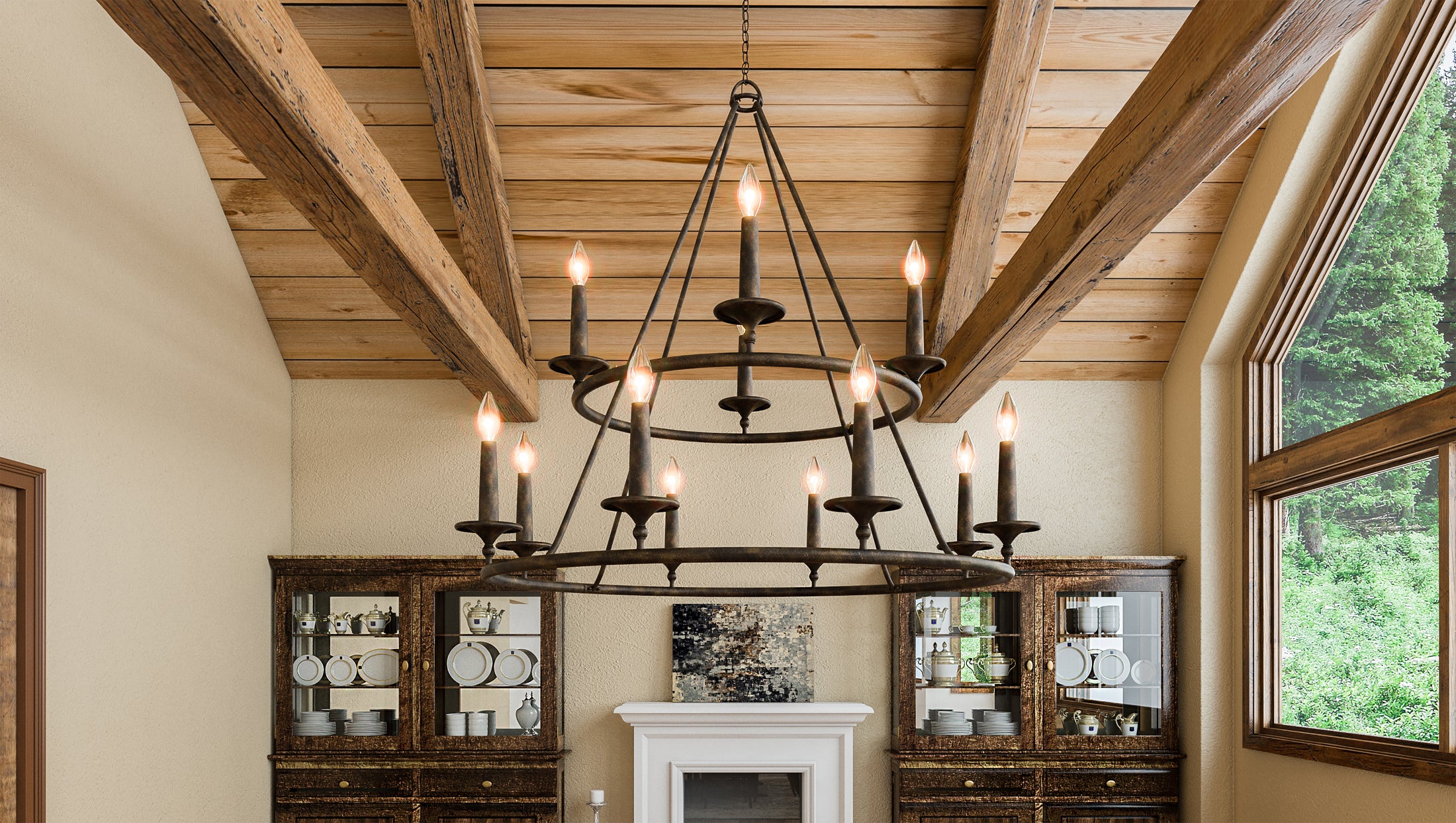 Quoizel Voyager Chandelier, 12 - Candle