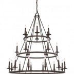 Quoizel Voyager Chandelier, 3-Tiered
